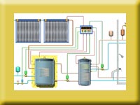 多用户太阳能组合热水系统