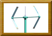 Blades can be tilted vertical axis wind turbine
