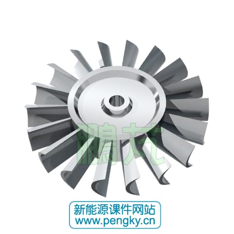 冲击式涡轮机的转轮