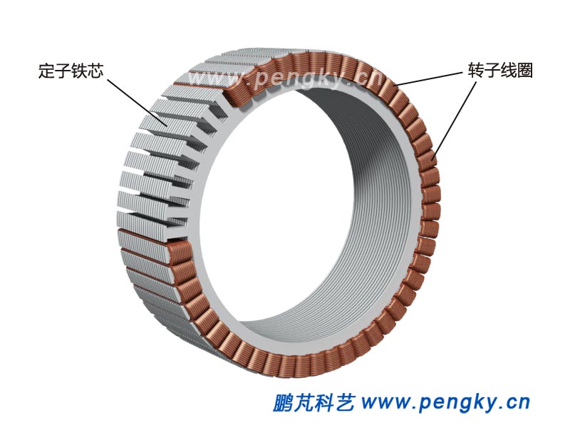 轮毂电机的定子铁芯与绕组