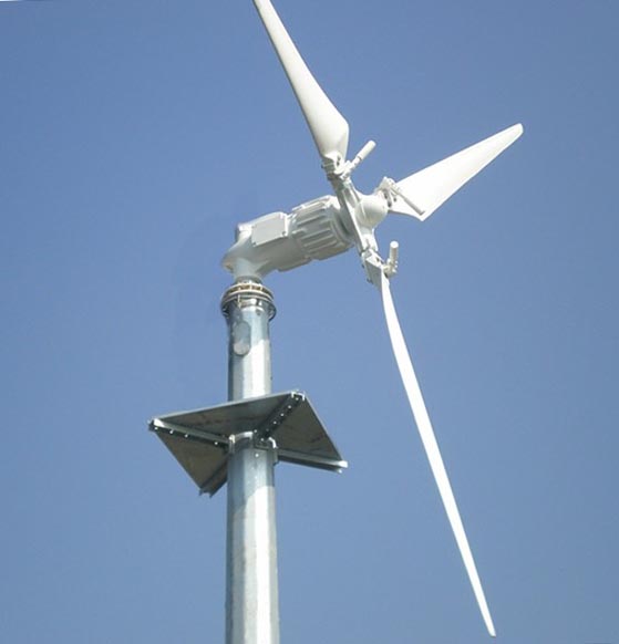 小型下风式水平轴风力发电机