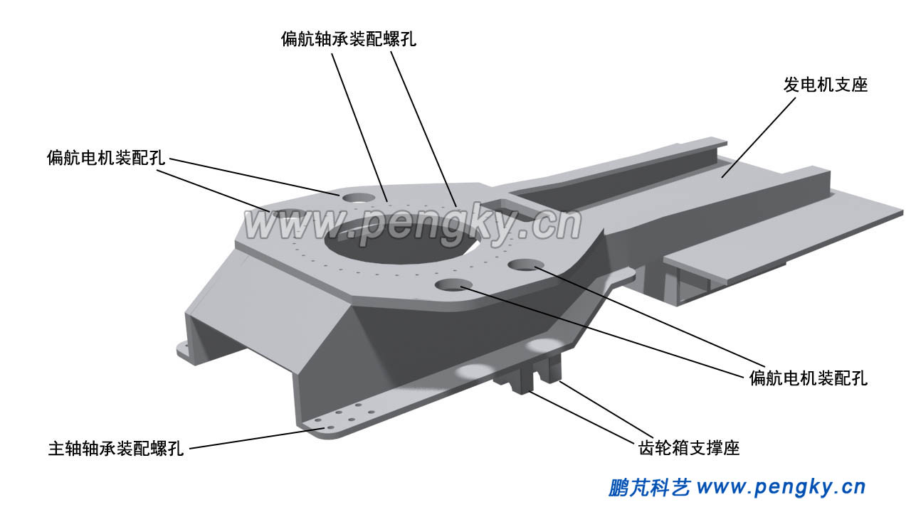 风力机底座图(底部向上) 风力机底座图(底部向上)