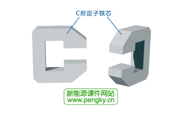 C形定子铁芯