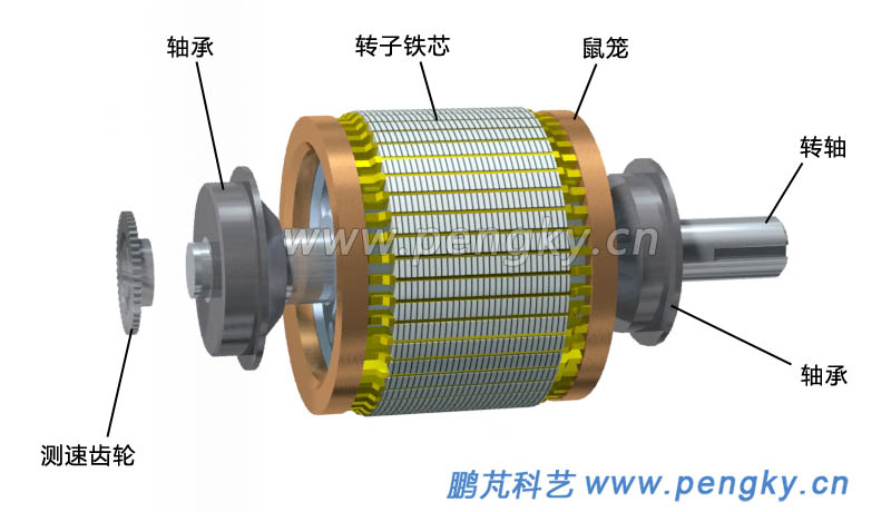 牵引电机鼠笼转子