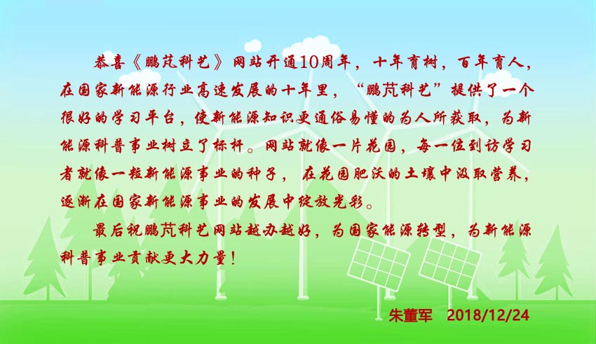 朱董军祝贺网站10周年