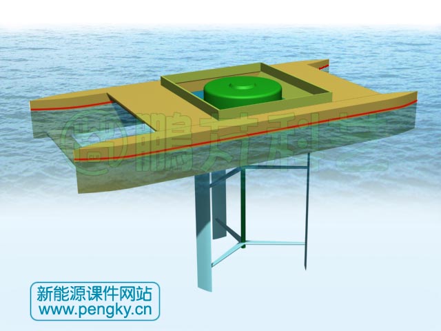 漂浮式水下垂直轴风车