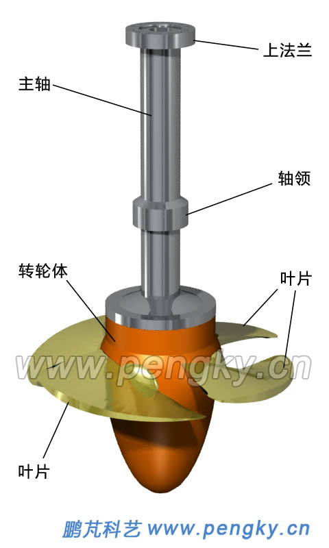 轴流水轮机的转轮 