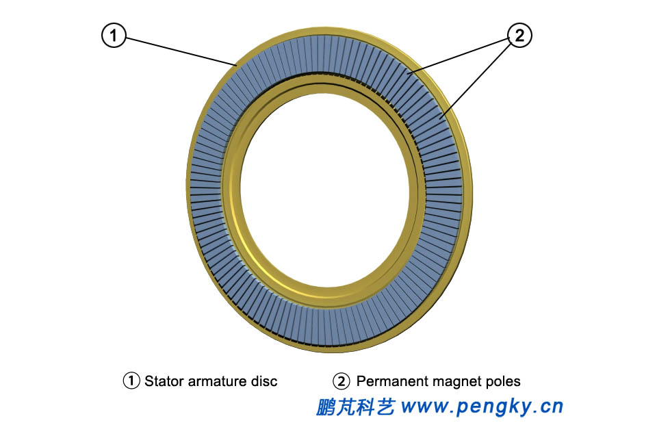 Arrangement of permanent magnet poles